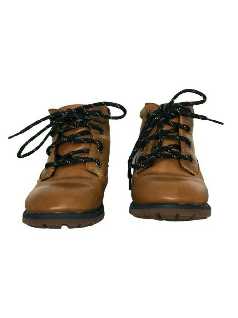 OshKosh B'Gosh Braxton B Boots Little Boys Toddler 10 Tan Black Plaid Shoes Beig